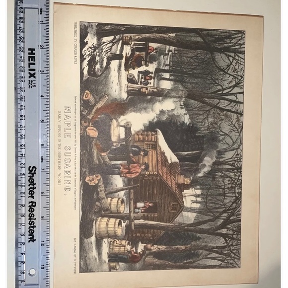 Antique Currier & Ives lithograph - Picture 1 of 4